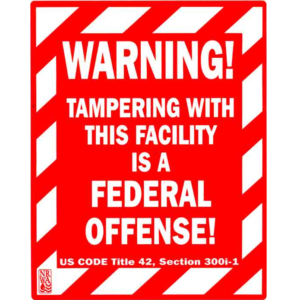 Warning Federal Offense Sign